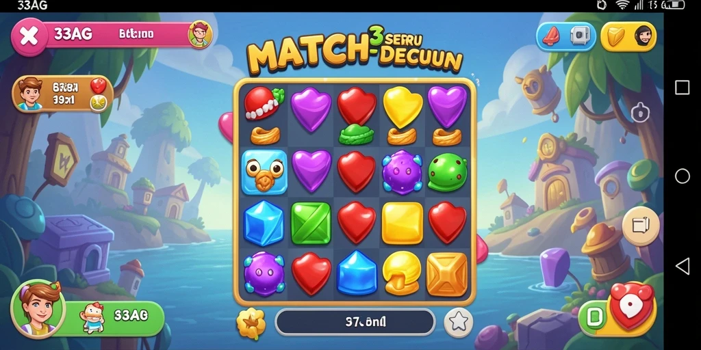 Tampilan gameplay 33AG yang seru dan penuh warna.