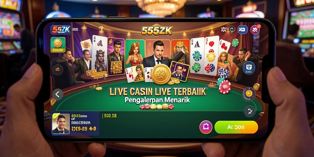 Gameplay Live Casino yang menegangkan dan memukau dari 555ZK.