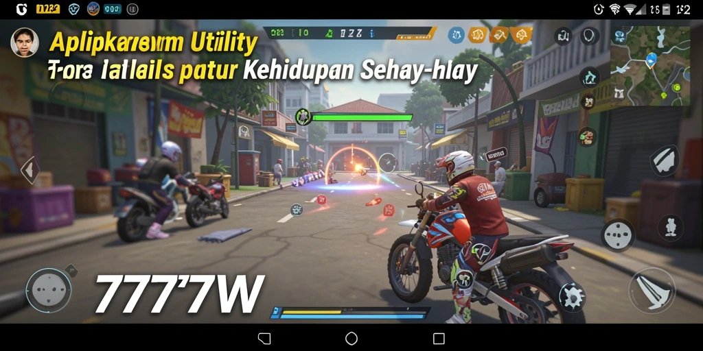 Tampilan antarmuka utama 7777W yang sederhana dan menarik.