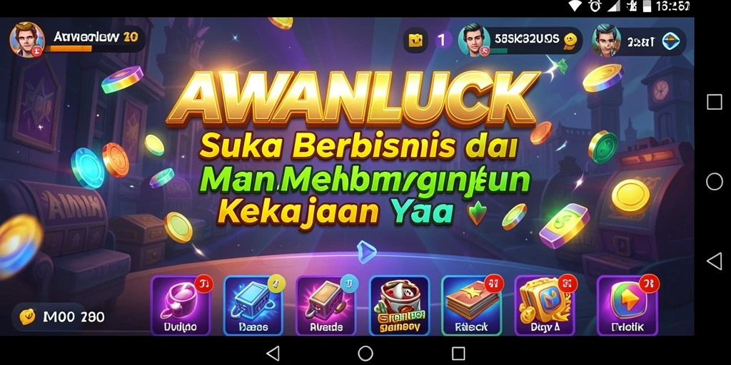 Tampilan menarik dari gameplay <strong>AWANLUCK</strong> saat membangun bisnis.