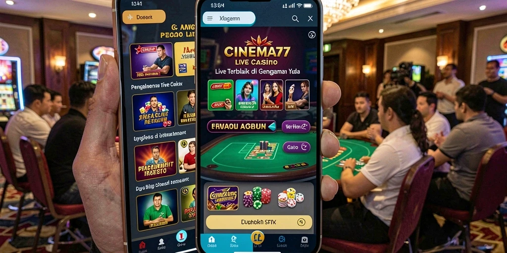 Gameplay seru dan interaktif dari aplikasi Live Casino CINEMA77.
