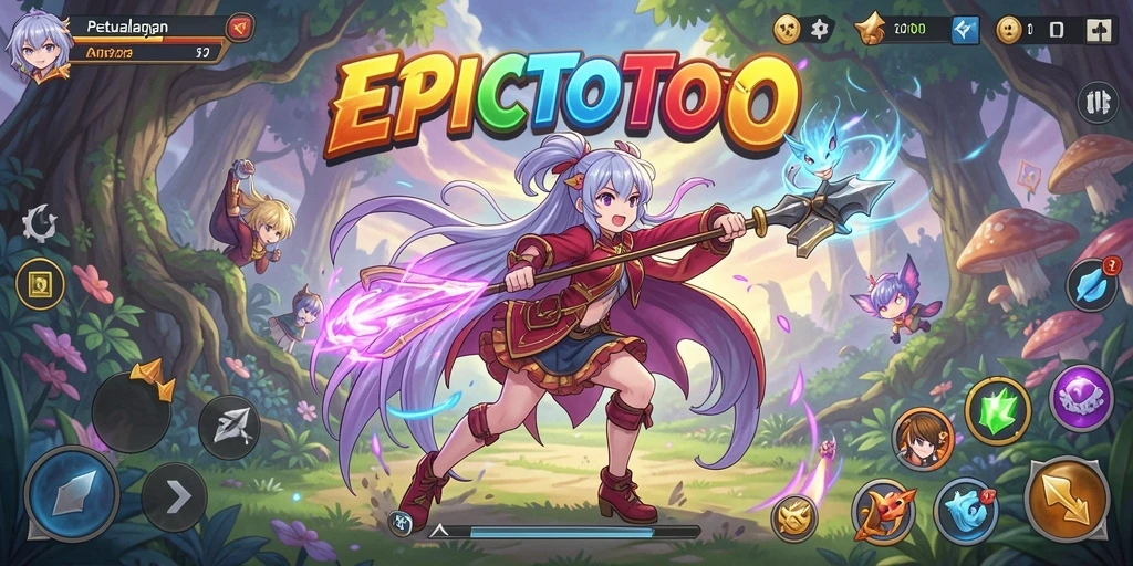 Tampilan gameplay EPICTOTO yang memikat dengan aksi seru.