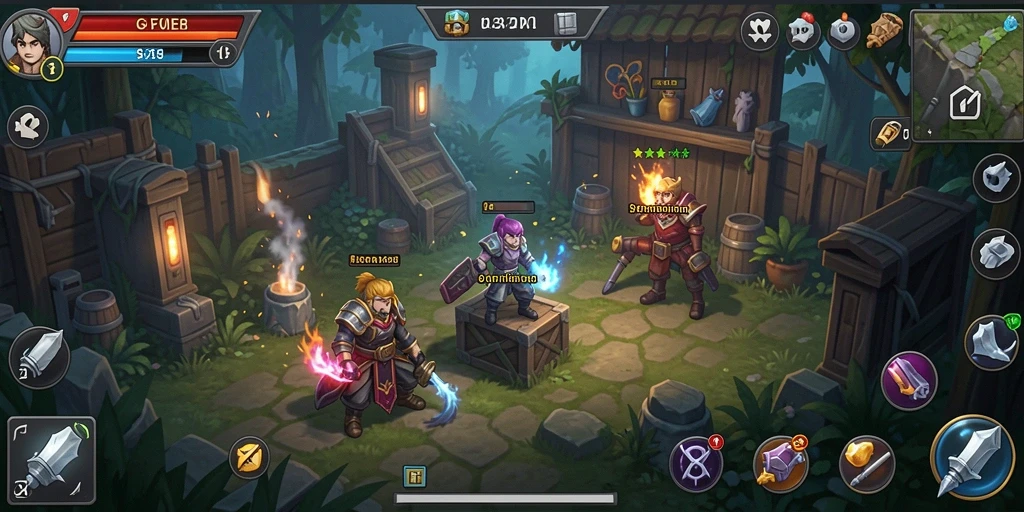 Tampilan gameplay F08 yang menarik dalam genre Idle.