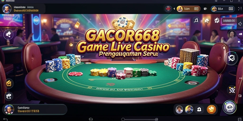 Tampilan gameplay Live Casino GACOR668 yang menarik dan interaktif.