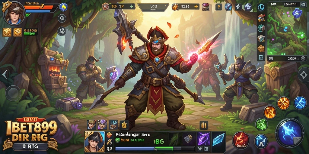 Tampilan menarik dari gameplay RPG di IBET899.