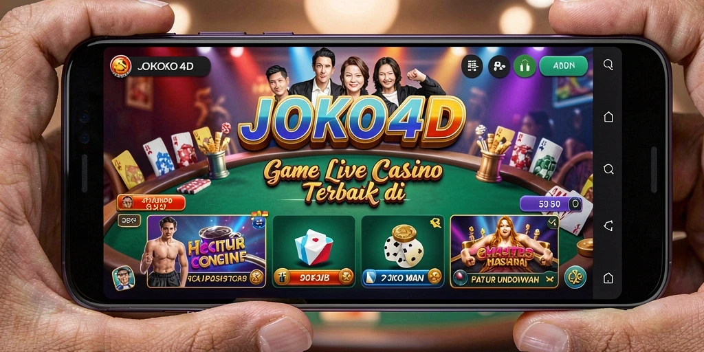 Tampilan gameplay Live Casino JOKO4D yang menakjubkan dan interaktif.