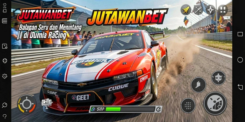 Gameplay balap JUTAWANBET yang penuh aksi dan mendebarkan.
