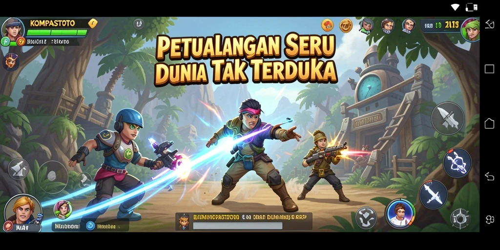 Tampilan gameplay menakjubkan di dunia petualangan KOMPASTOTO.