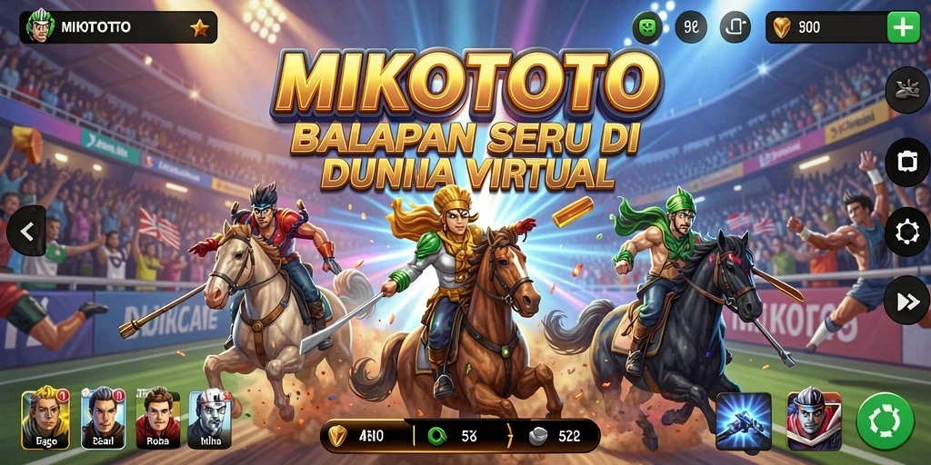 Tampilan gameplay menarik dari <strong>MIKOTOTO</strong> saat balapan di trek yang menantang.