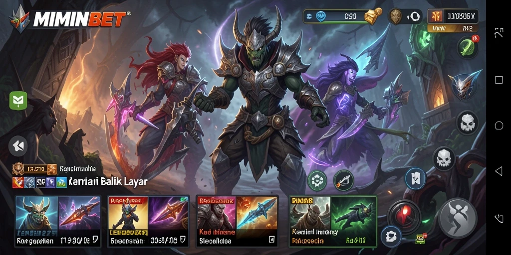 Gameplay MIMINBET dengan suasana Horror yang mencekam.