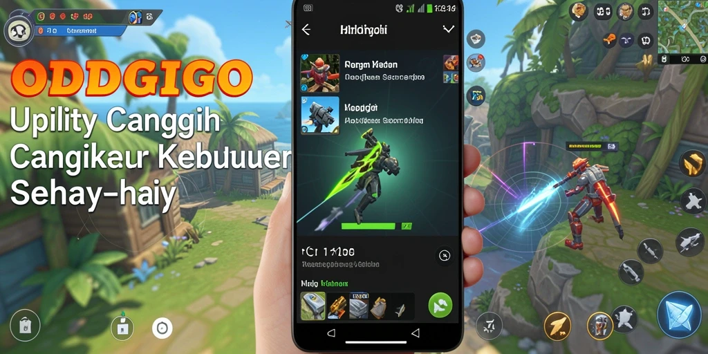 Tampilan utama ODDIGO memperlihatkan fitur-fitur Utility yang memudahkan pengguna.
