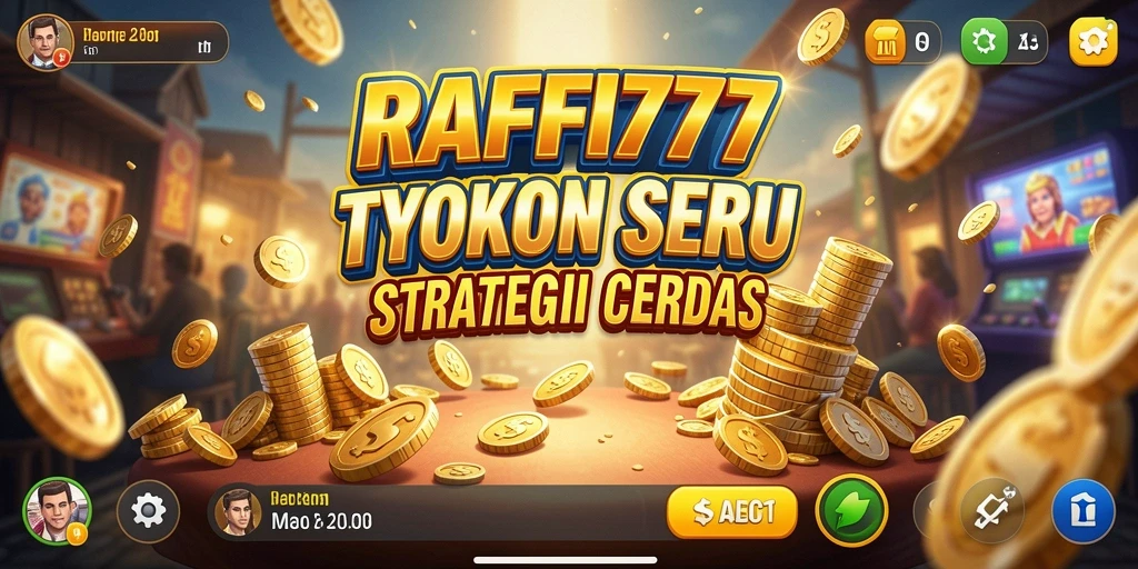Screenshot gameplay RAFFI777 menampilkan aksi membangun bisnis yang seru.