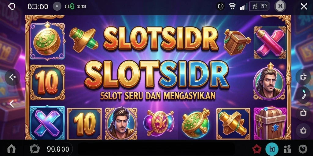 Tampilan gameplay SLOTSIDR yang menarik dan penuh warna.