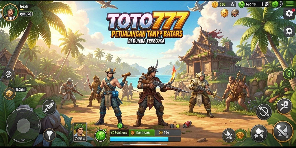 Tangkapan layar gameplay <strong>TOTO777</strong> yang menampilkan petualangan seru di dunia terbuka.