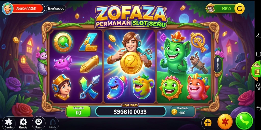 Tampilan gameplay ZOFAZA dengan tema Slot yang menarik.